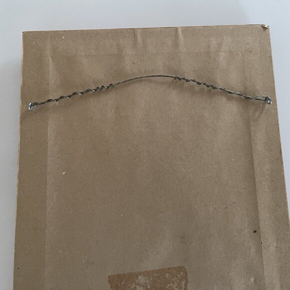 Vintage Framed Print On Silk Inspired By Pompeo Massani Good News - Picture 10 of 12